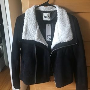 BLQ suede and fur jacket